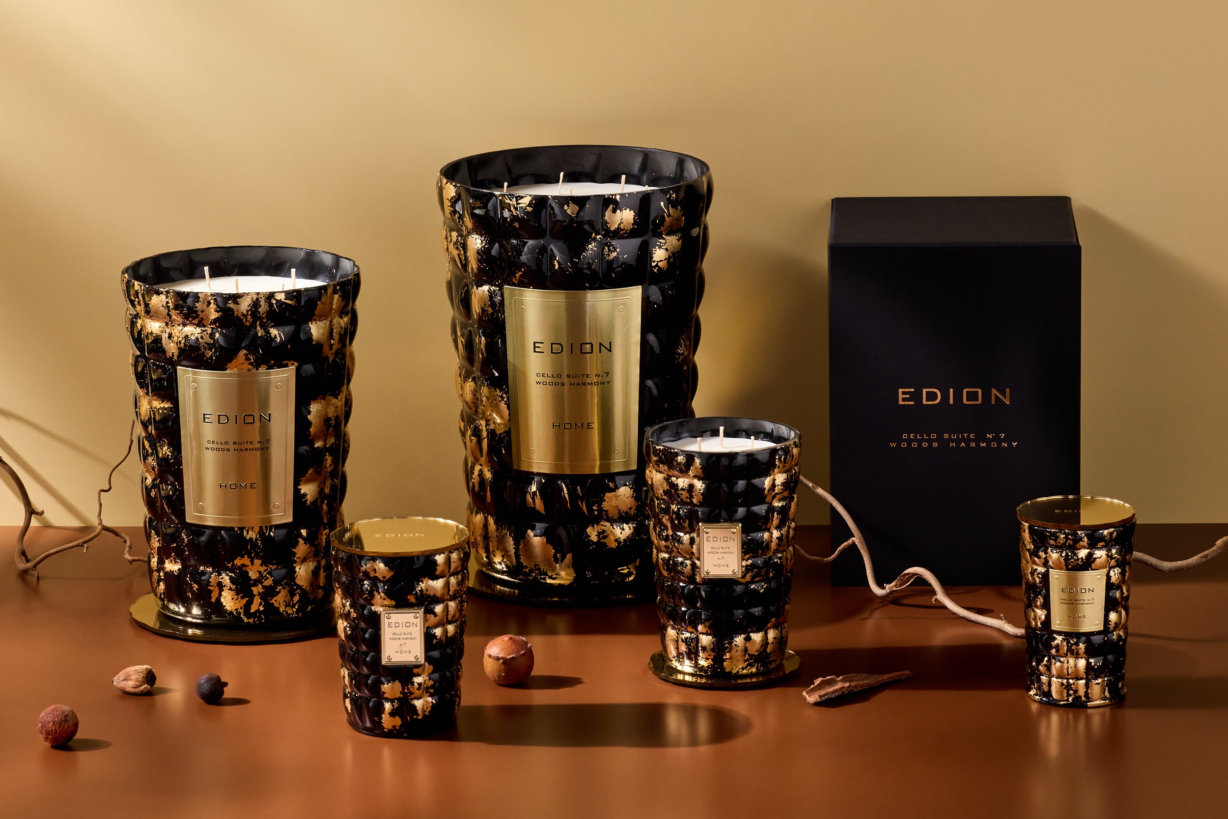 Candela profumata luxury Cello suite n.7 woods harmony